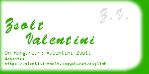 zsolt valentini business card